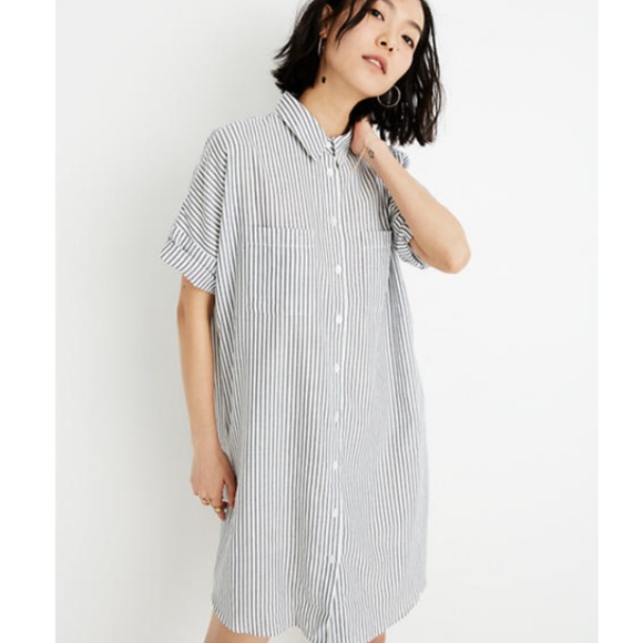 Madewell Tops - MADEWELL Courier Shirtdress in Stripe